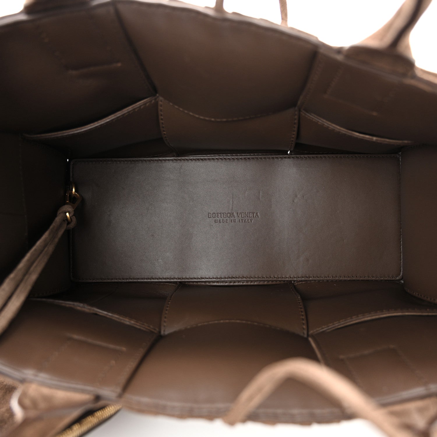 Bottega Veneta Suede Foulard Intrecciato Small Arco Tote Brownie 6 of 11