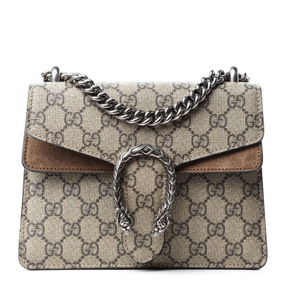 Gucci GG Supreme Monogram Mini Dionysus Shoulder Bag Taupe 1 of 12