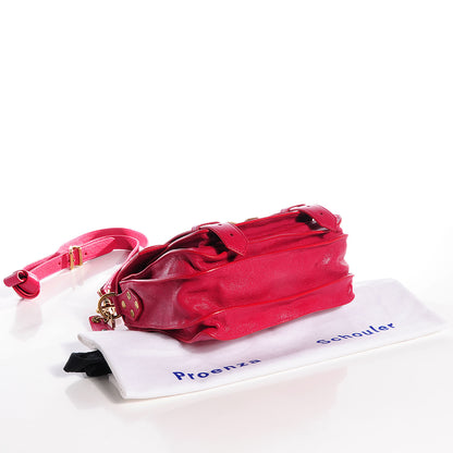 Proenza Schouler Leather PS1 Mini Pouch Messenger Bag Raspberry 4 of 13