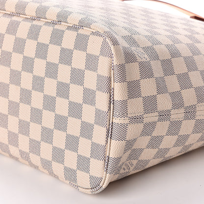 Louis Vuitton Damier Azur Neo Neverfull MM Rose Ballerine 10 of 11