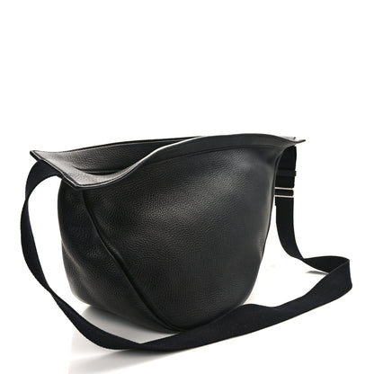 The Row Grained Calfskin Large Slouchy Banana Bag Black 3 of 9