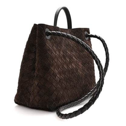 Bottega Veneta Suede Intrecciato Medium Andiamo Shoulder Bag Fondant 3 of 9