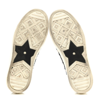 Christian Dior Canvas Oblique Walk 'N' Dior Low Top Sneakers 38.5 Deep Blue 6 of 10