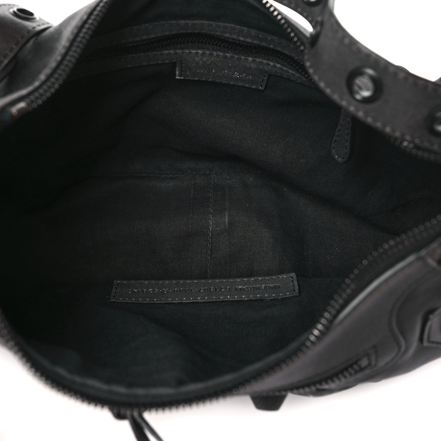 Used Calfskin Small Le Cagole Shoulder Bag Black