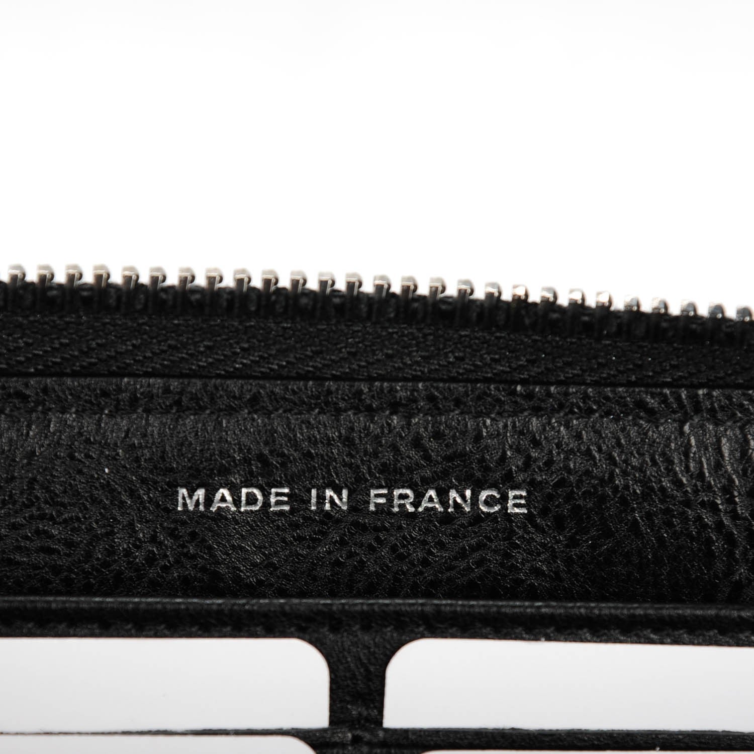 Chanel Grained Calfskin Quilted Boy Chain Large Gusset Zip Around Wallet Black 7 of 8