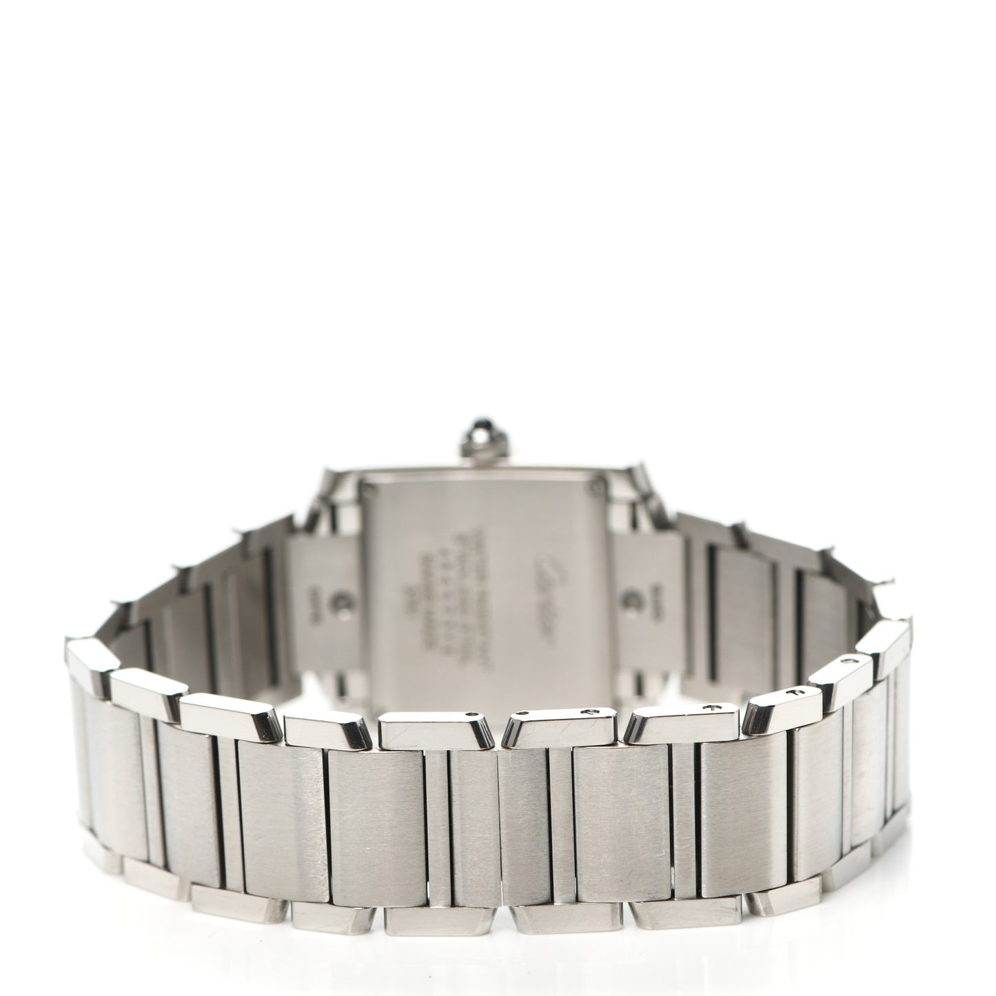 Stainless Steel Diamond Bezel 25mm Tank Francaise Quartz Watch