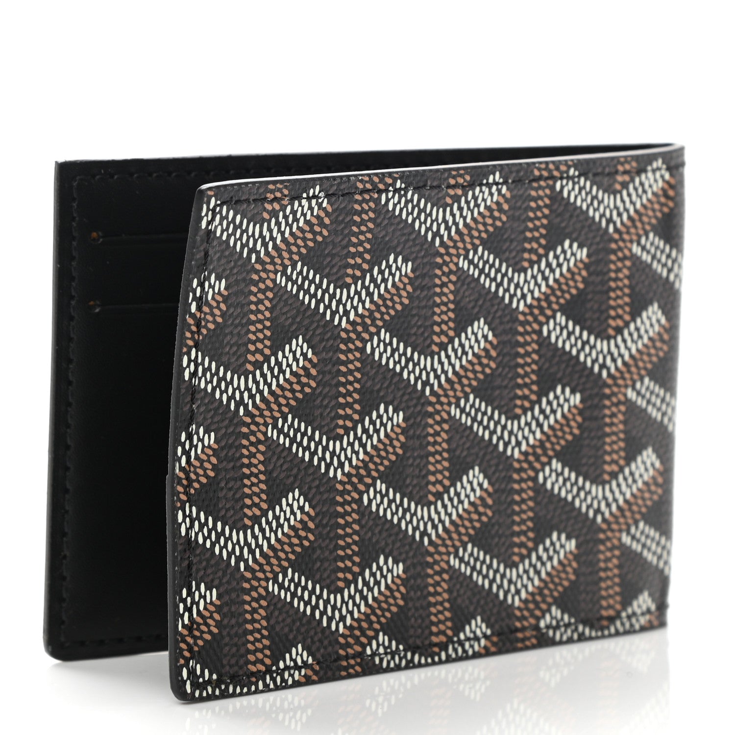 Goyard Goyardine Multi Slot Bi-Fold Wallet Black 3 of 8