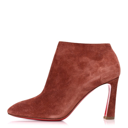Christian Louboutin Veau Velours Eleonor 85 Ankle Boots 38 Ecorce 1 of 10
