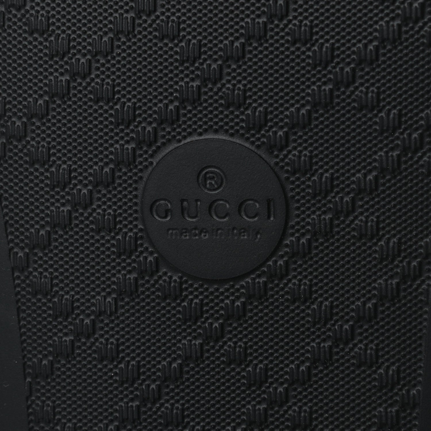 Gucci Rubber Womens Logo Slide Sandals 40 Black 6 of 9