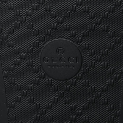 Gucci Rubber Womens Logo Slide Sandals 40 Black 6 of 9