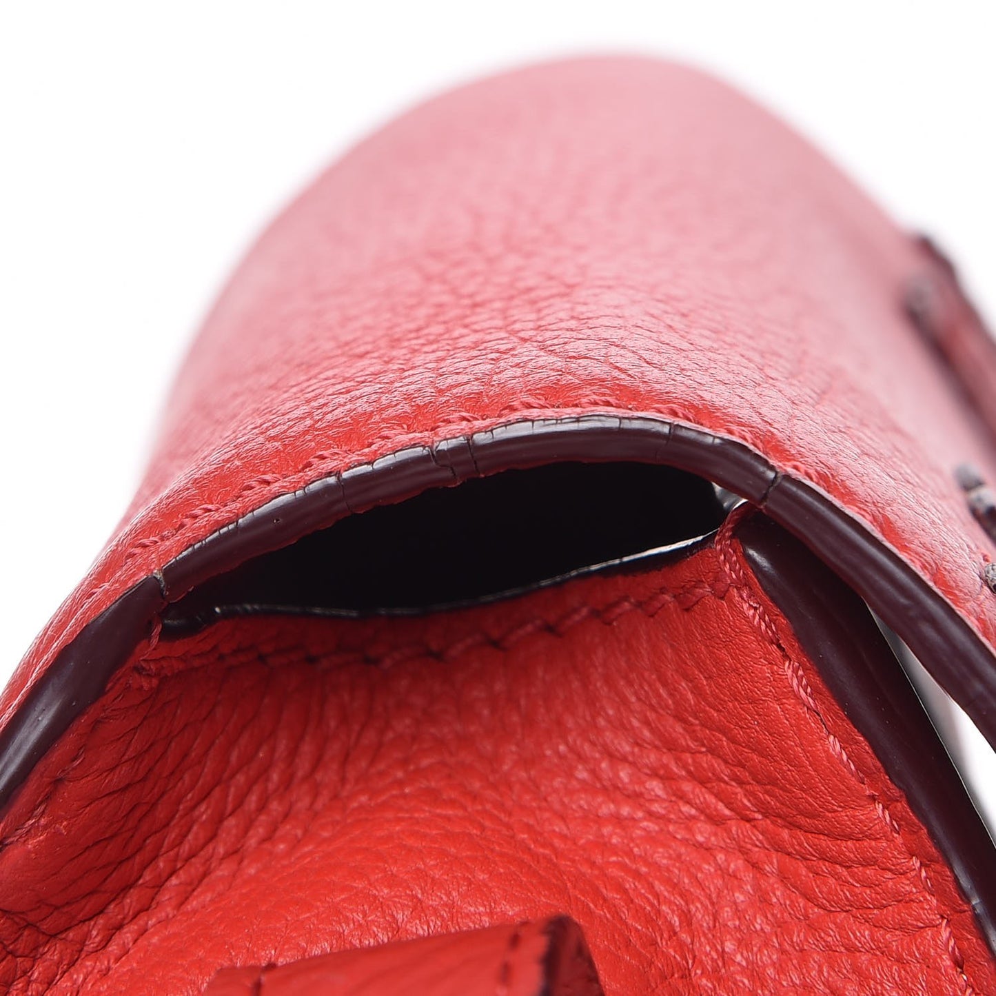 Calfskin Mini Marcie Round Crossbody Bag Red