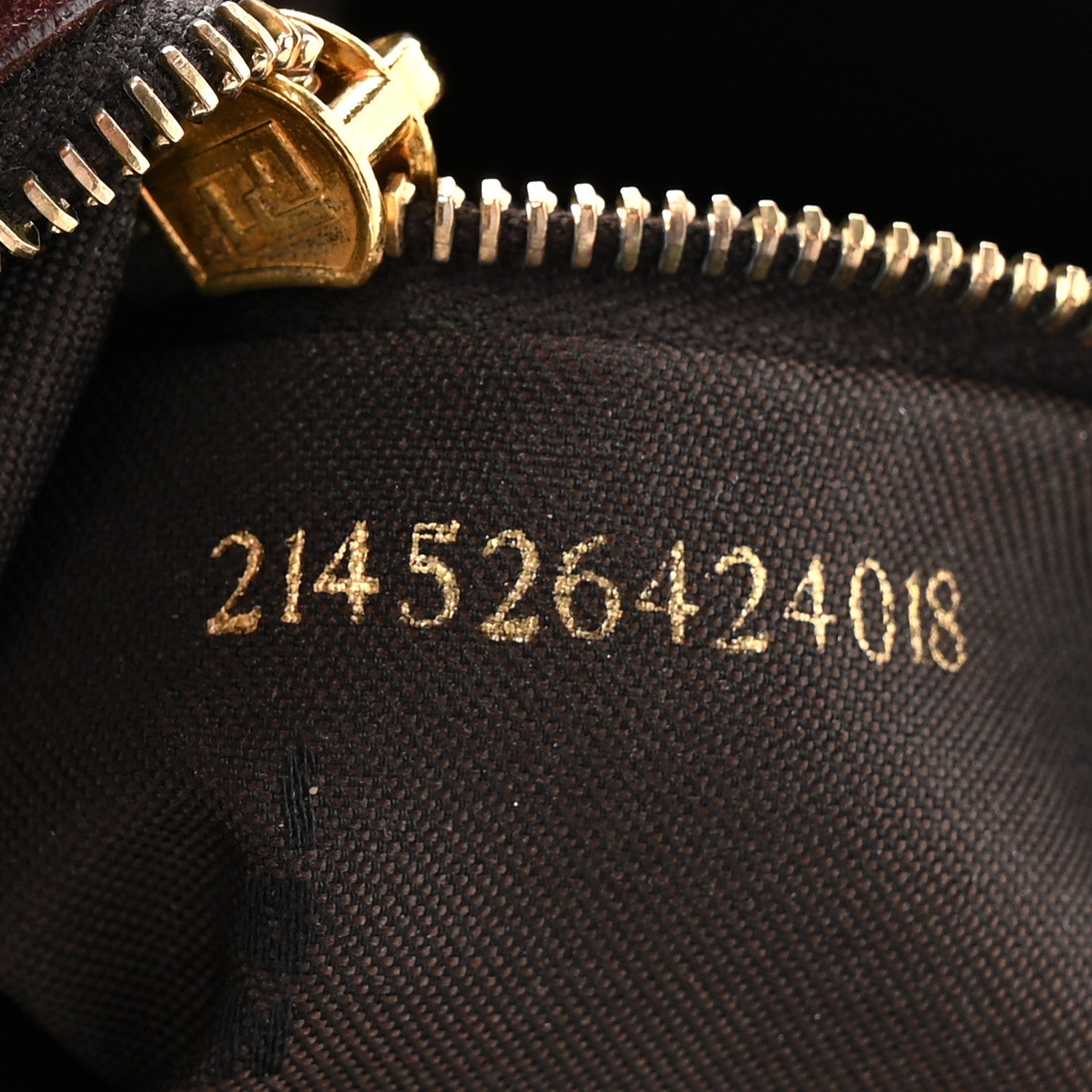 Fendi Vinyl Zucchino Baguette Tobacco 7 of 10