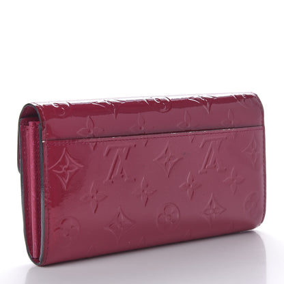 Louis Vuitton Vernis Sarah Wallet NM Rose Indien 3 of 8