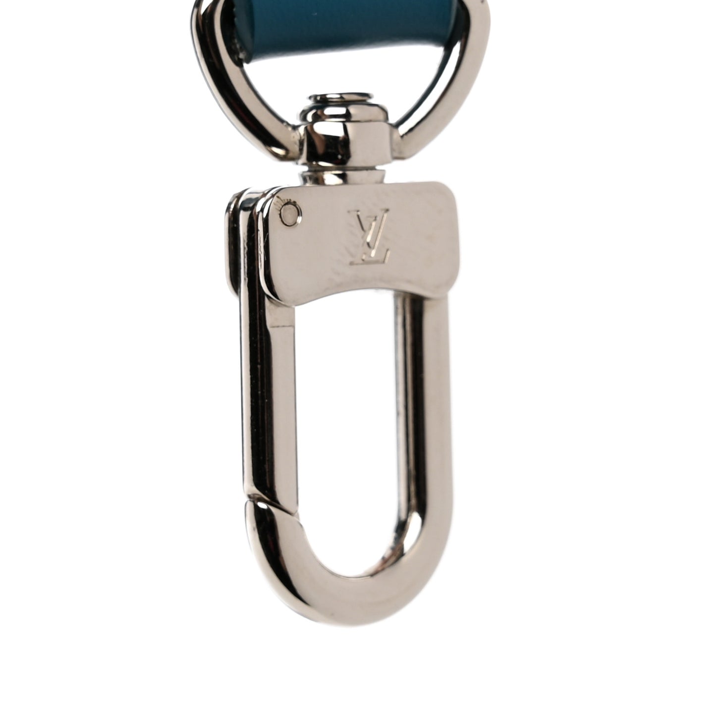Calfskin Pochette Accessories Strap Cyan