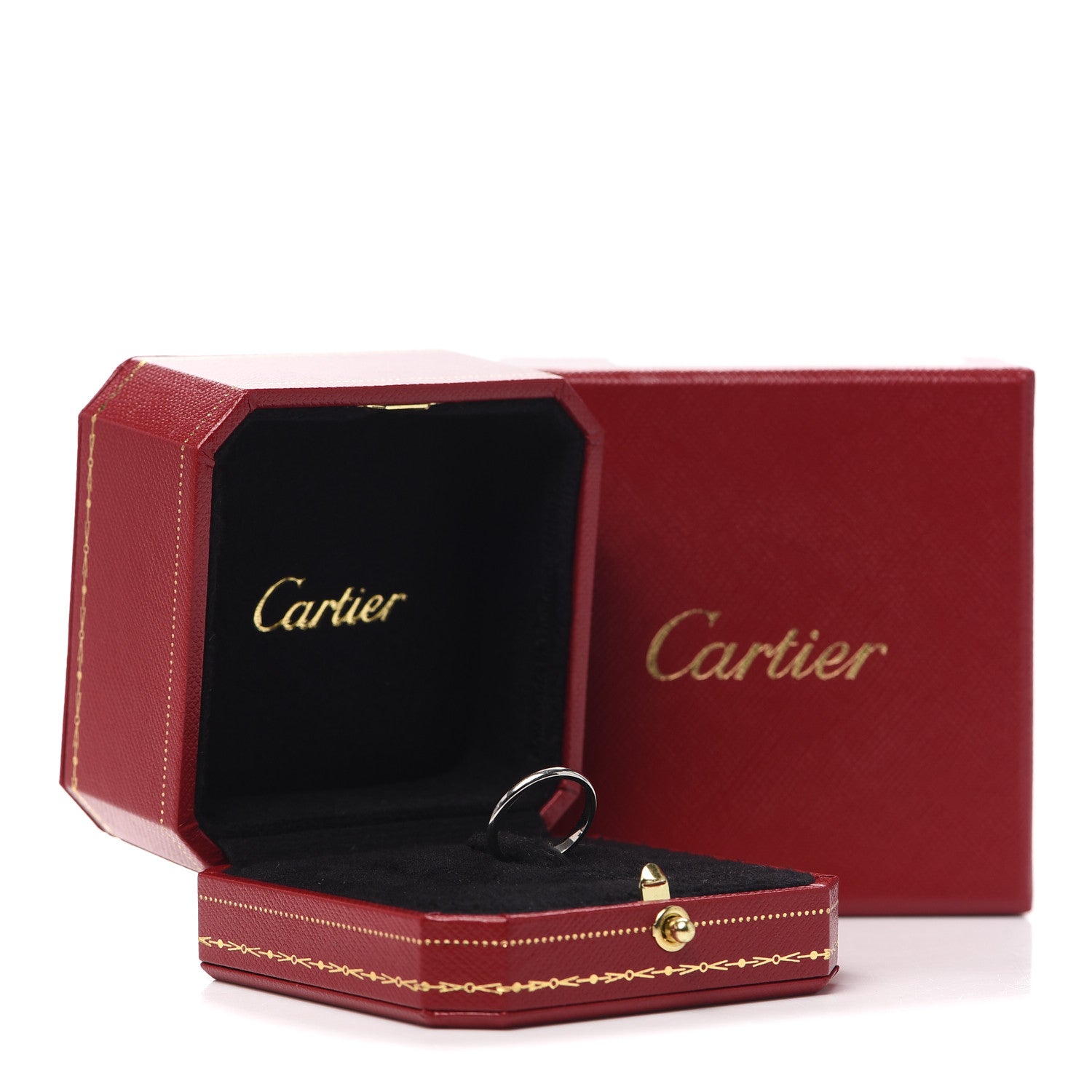 Cartier Platinum 2mm 1895 Wedding Band Ring 48 4.5 7 of 7