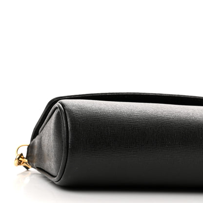 Fendi Vitello Elite Flap Crossbody Bag Black 10 of 14