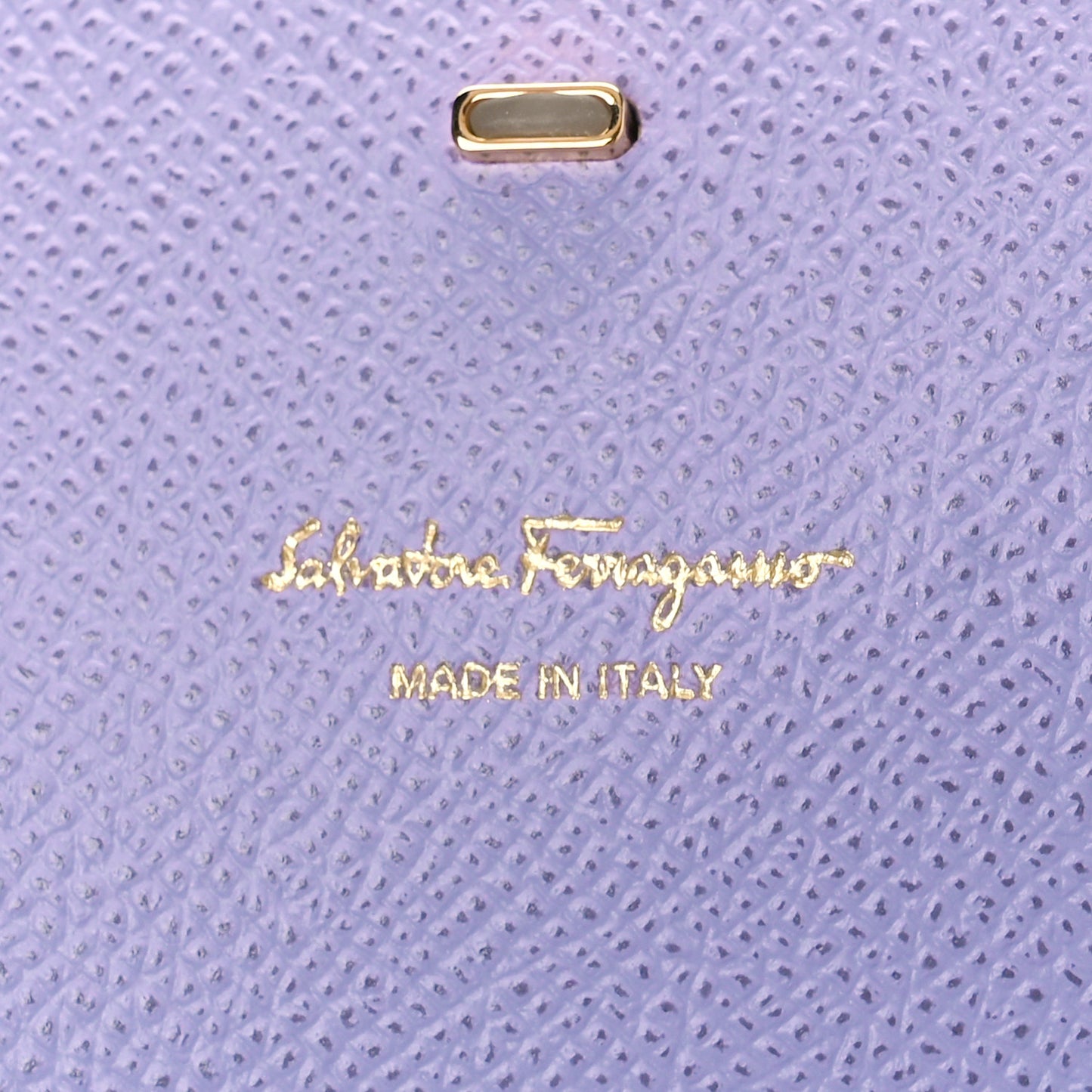 Hammered Calfskin Mini Gancini Icona Bag Violet