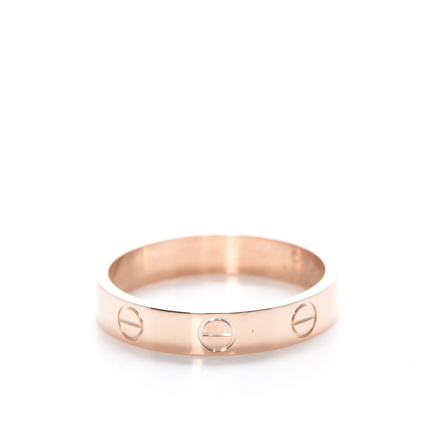 Cartier 18K Pink Gold 3.5mm LOVE Wedding Band Ring 53 6.25 3 of 5