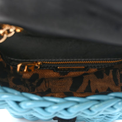 Dolce & Gabbana Woven Calfskin Padlock Shoulder Bag 5 of 12