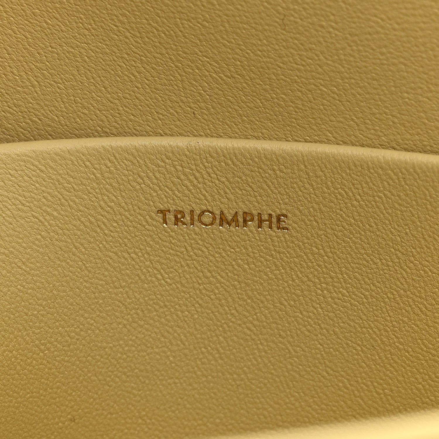 Celine Shiny Calfskin Triomphe Shoulder Bag Papyrus 7 of 12