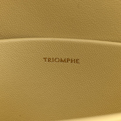 Celine Shiny Calfskin Triomphe Shoulder Bag Papyrus 7 of 12