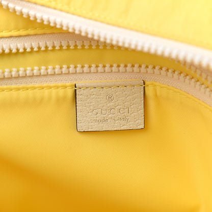 Gucci Nylon Twill Blind For Love Interlocking G Backpack Pastel Yellow Multicolor 7 of 8