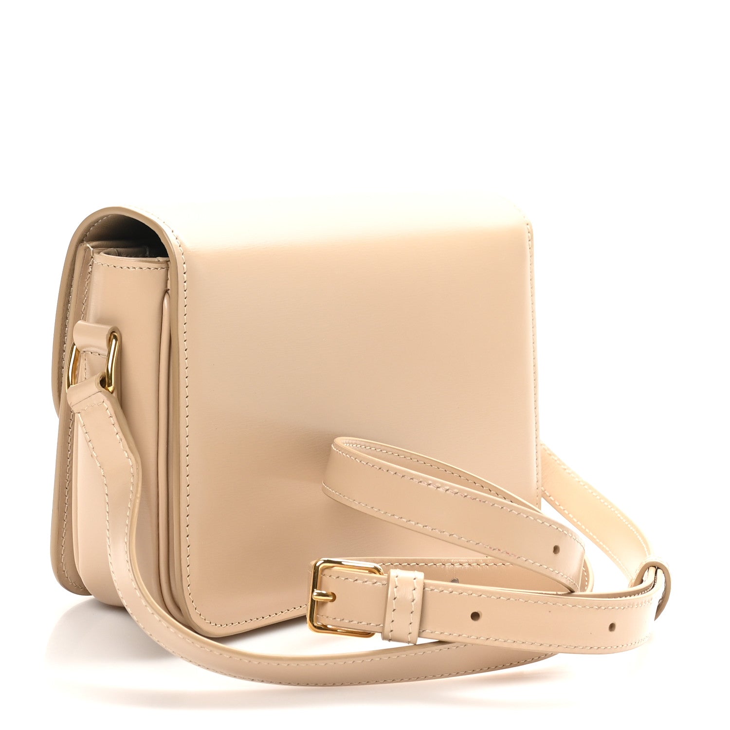 Celine Shiny Calfskin Teen Triomphe Nude 3 of 9