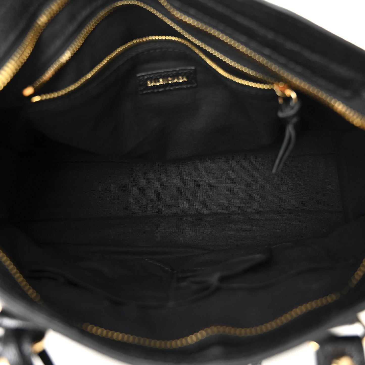 Chevre Gold Metallic Edge Hardware S City Black