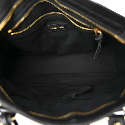 Balenciaga Chevre Gold Metallic Edge Hardware S City Black 5 of 10