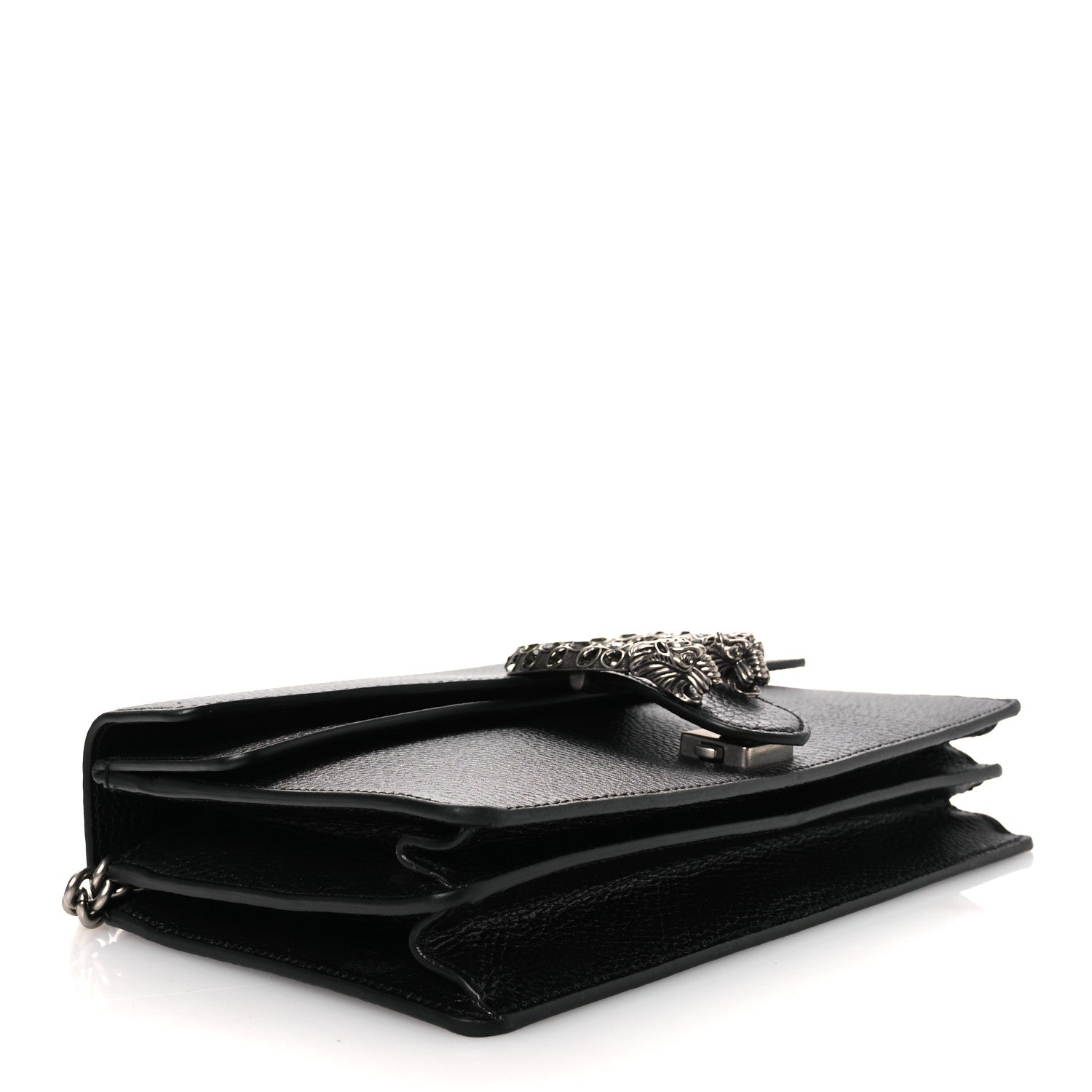 Gucci Pebbled Calfskin Small Dionysus Shoulder Bag Black 3 of 11