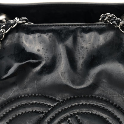 Chanel Vinyl Lipstick Ligne Accordion Tote Black 11 of 14