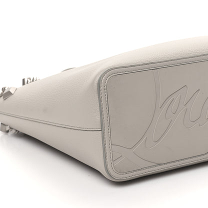 Christian Louboutin Calfskin Empire Spike Studded East West Cabata Tote Light Grey 10 of 11