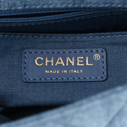 Chanel Denim Quilted Mini Pearl Crush Flap Blue 7 of 10