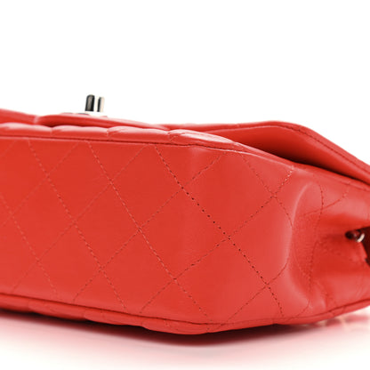 Chanel Lambskin Quilted Mini Rectangular Flap Red 9 of 9