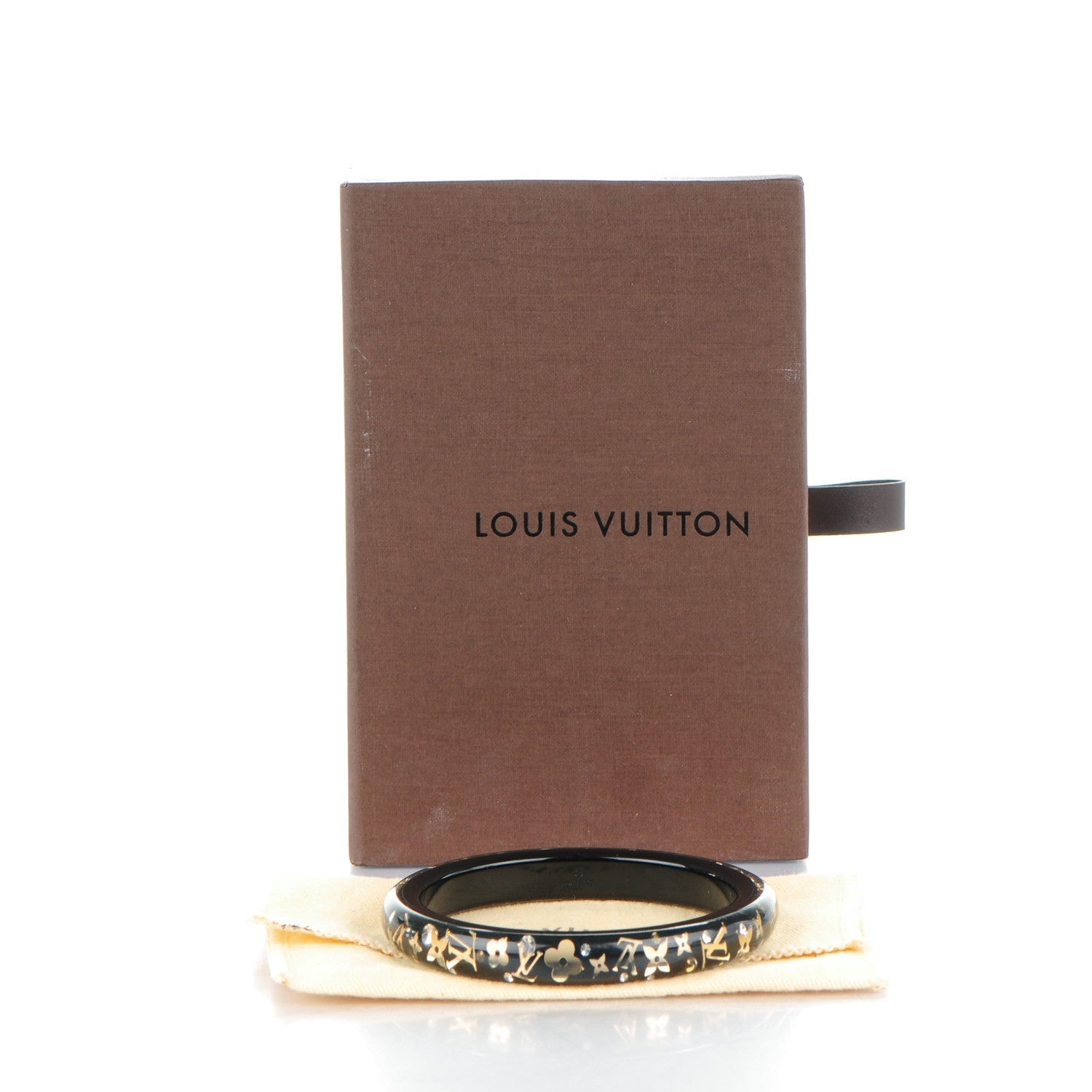 Louis Vuitton Resin Swarovski Small Inclusion Bracelet PM Black 4 of 4