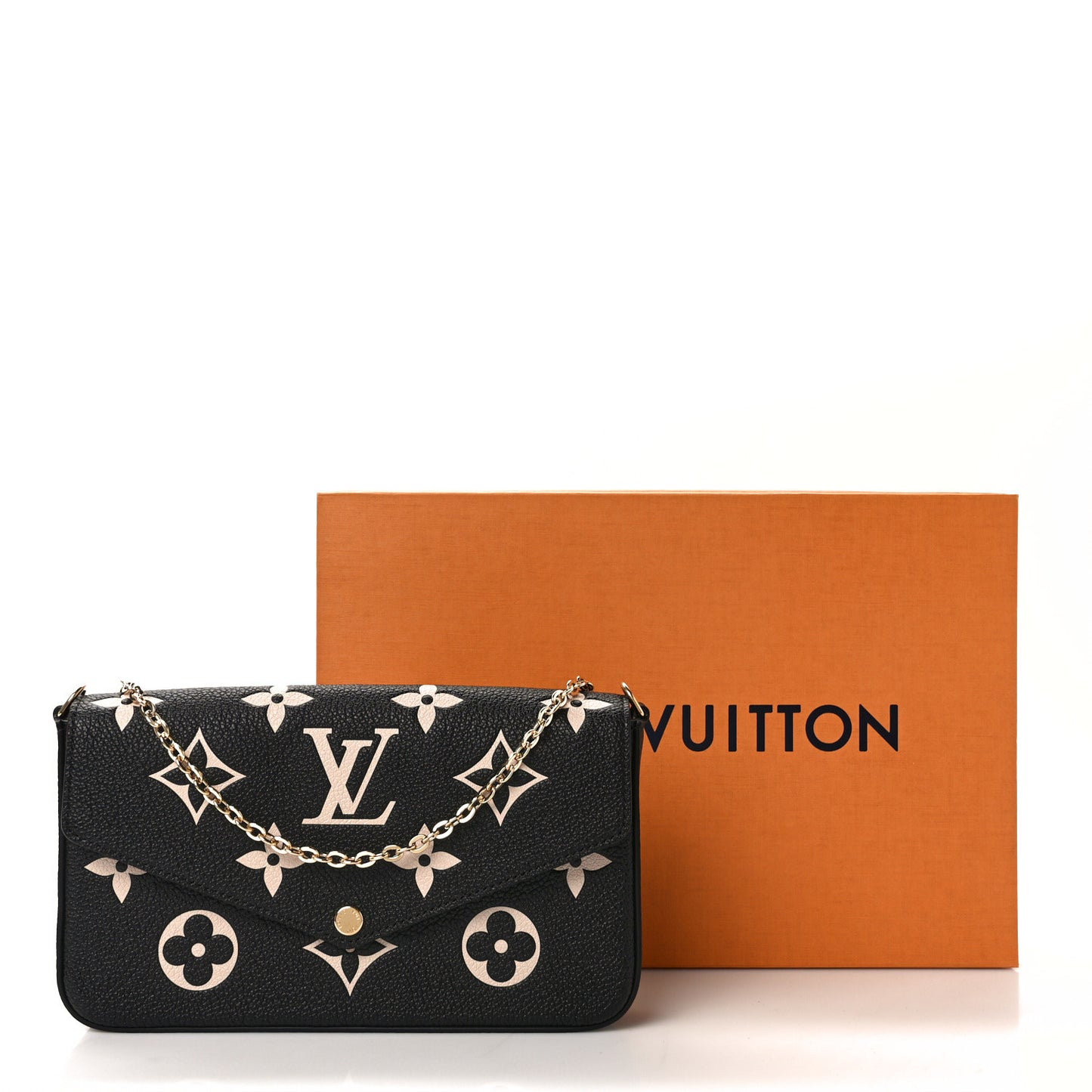 Empreinte Monogram Giant Felicie Pochette Black Beige