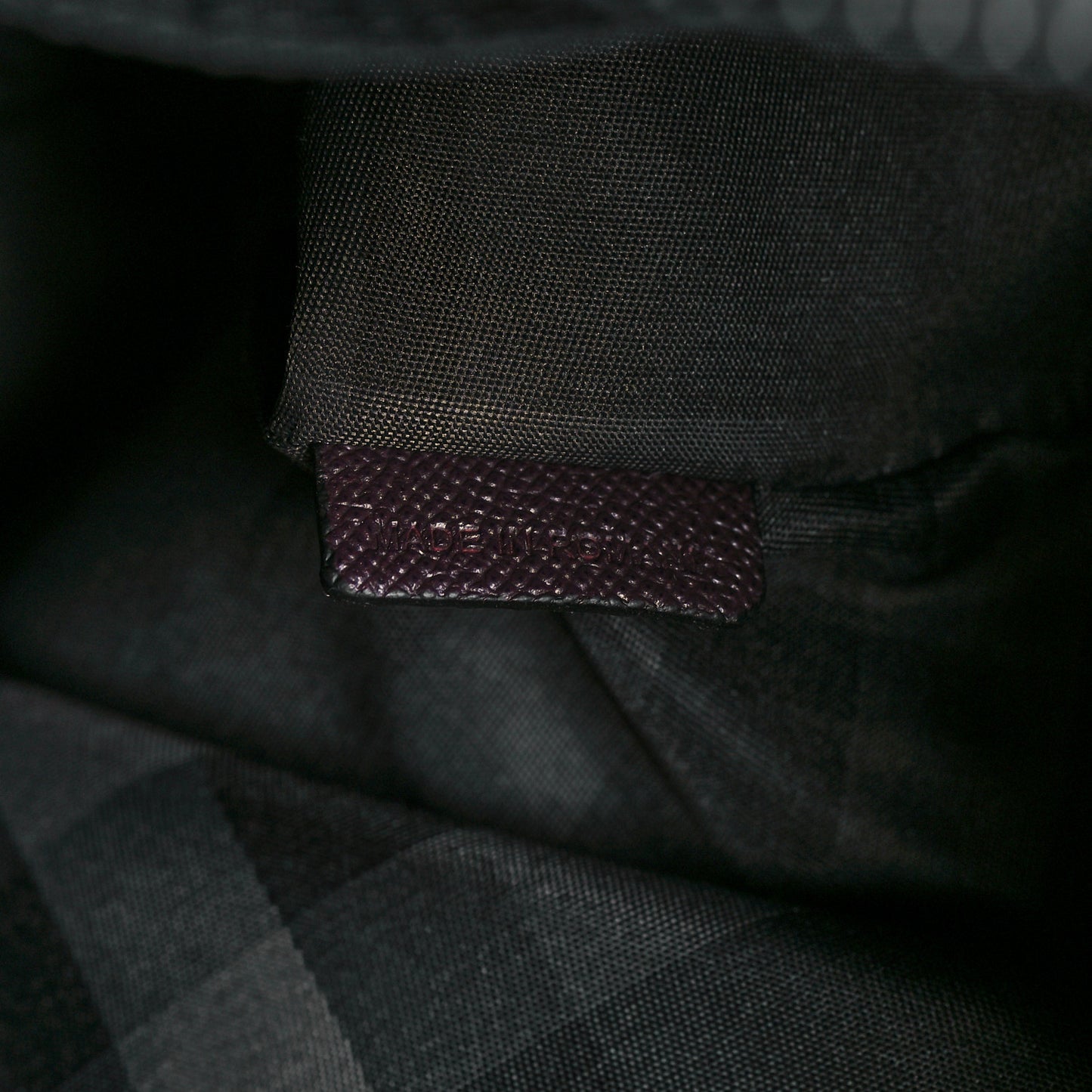 Textured Calfskin Small Newberg Briefcase Burgundy