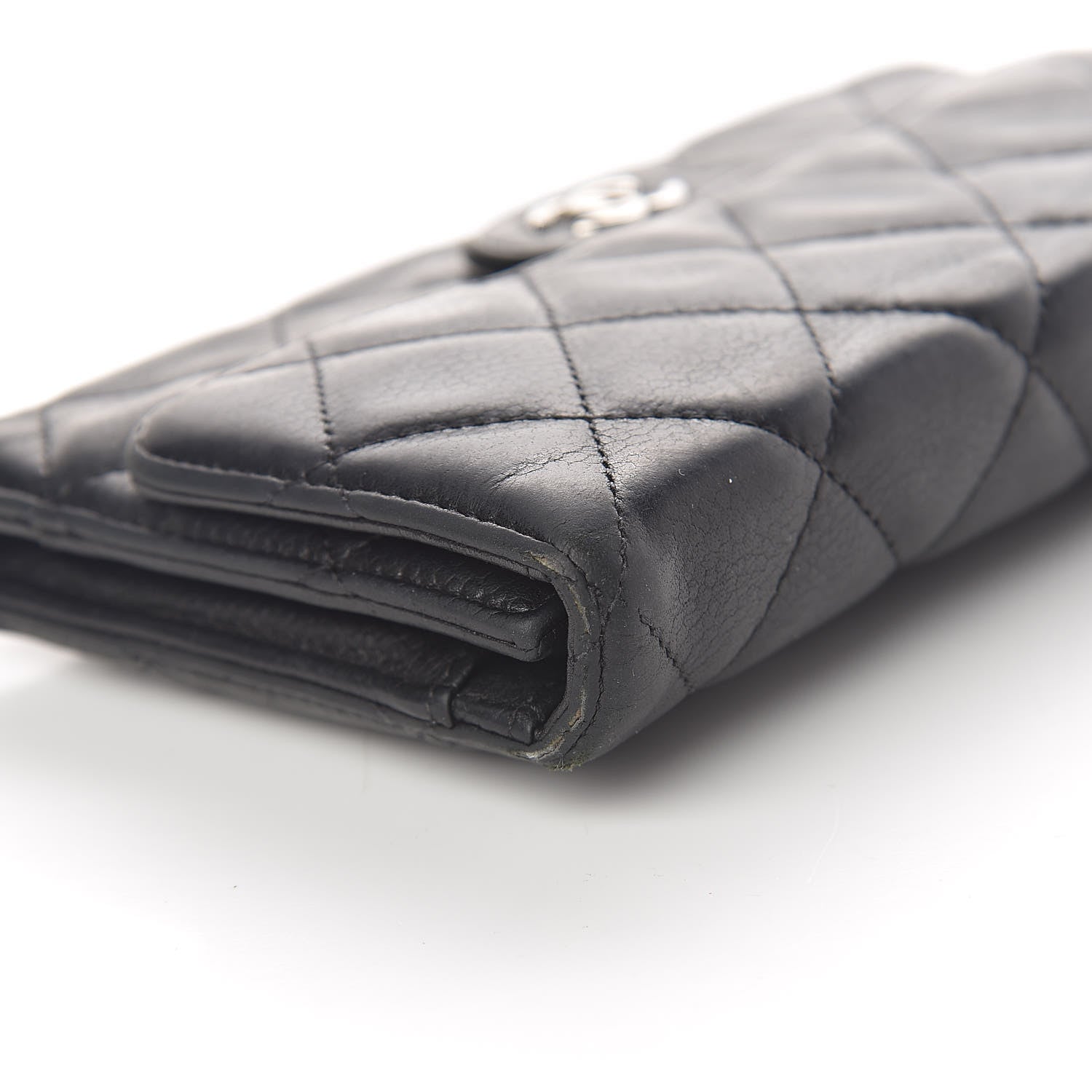 Chanel Caviar Quilted Large Gusset Flap Wallet Black 14 of 17