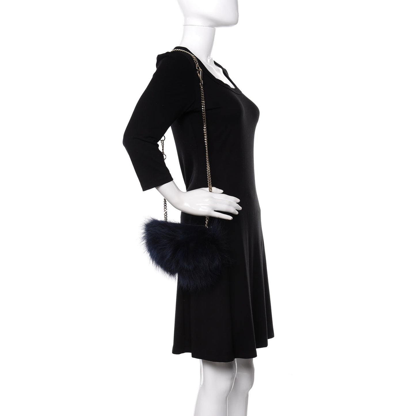 Fur Nano Georgia Convertible Bag Dark Blue