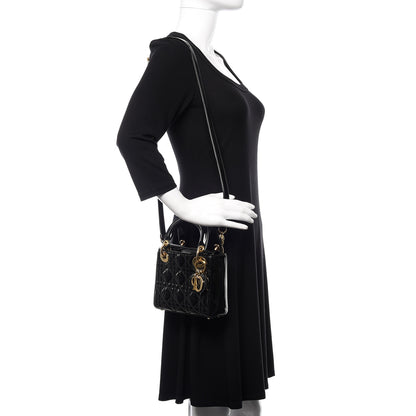 Christian Dior Patent Cannage Mini Lady Dior Black 1 of 15