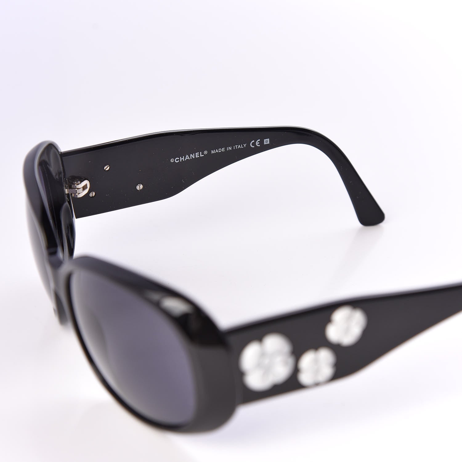 Chanel Camellia CC Sunglasses 5113 Black 5 of 8