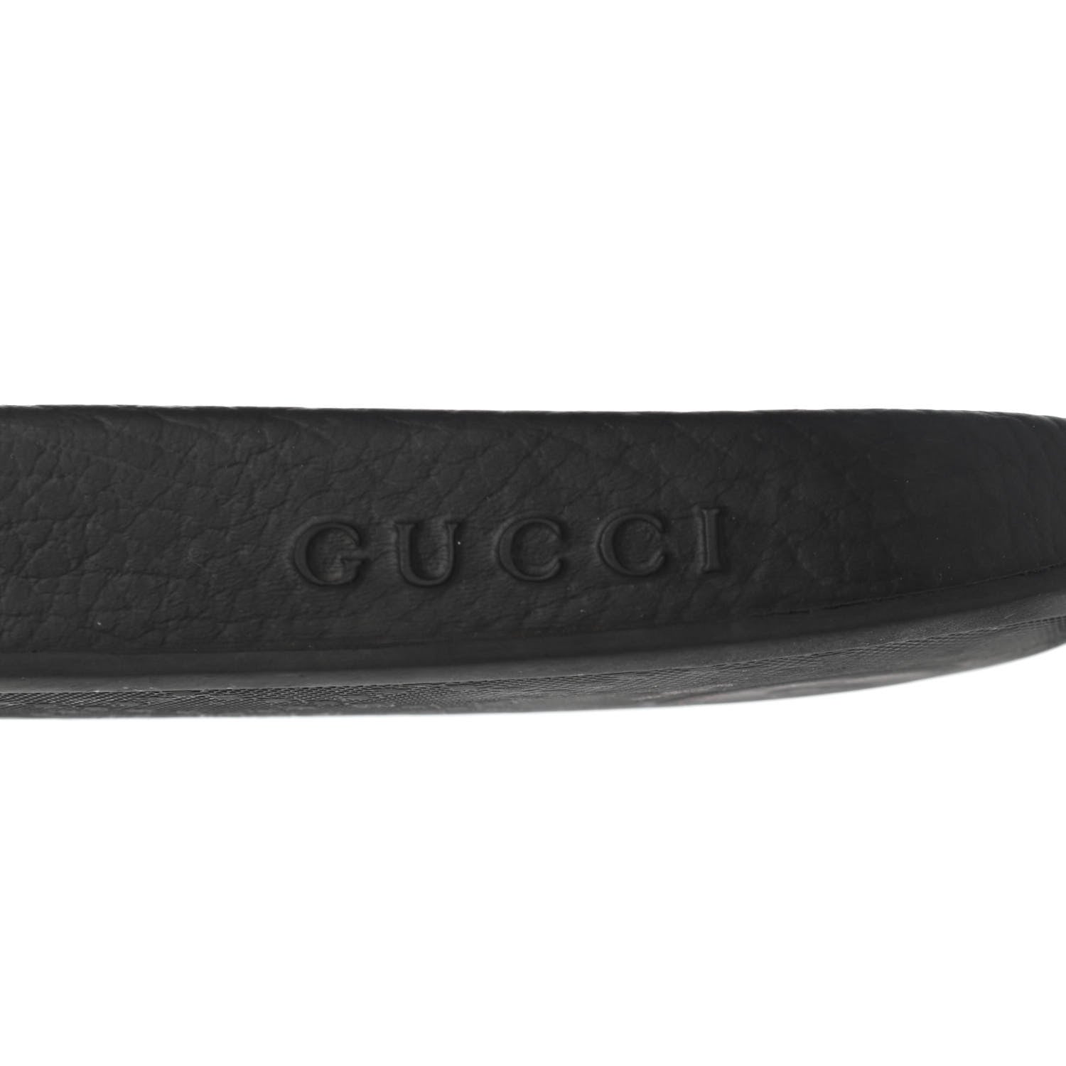Gucci GG Supreme Monogram Slide Pearls Sandals 40 Beige 7 of 10