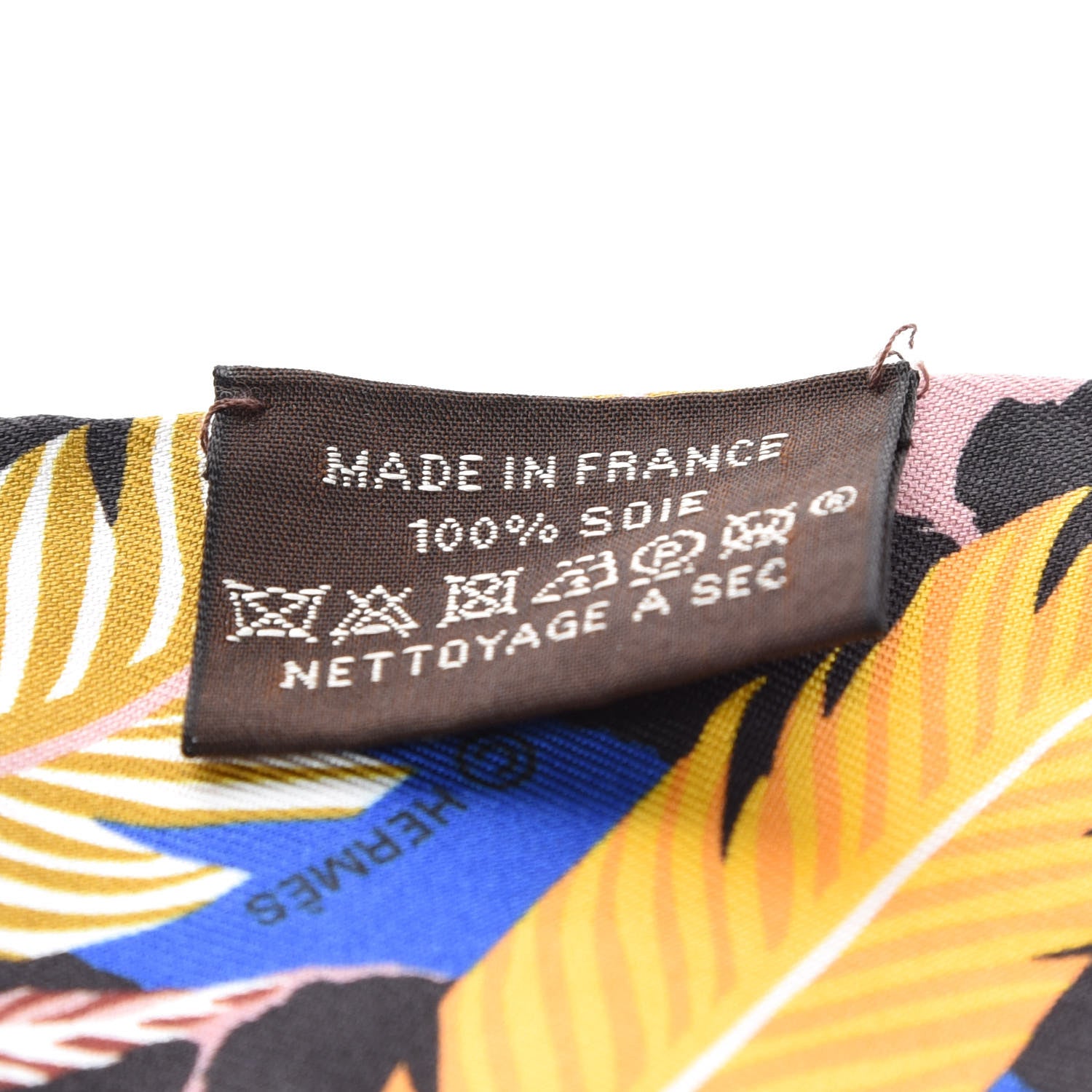 Hermes Silk Jaguar Quetzal Twilly Bleu Roy Brun Saumon 3 of 6