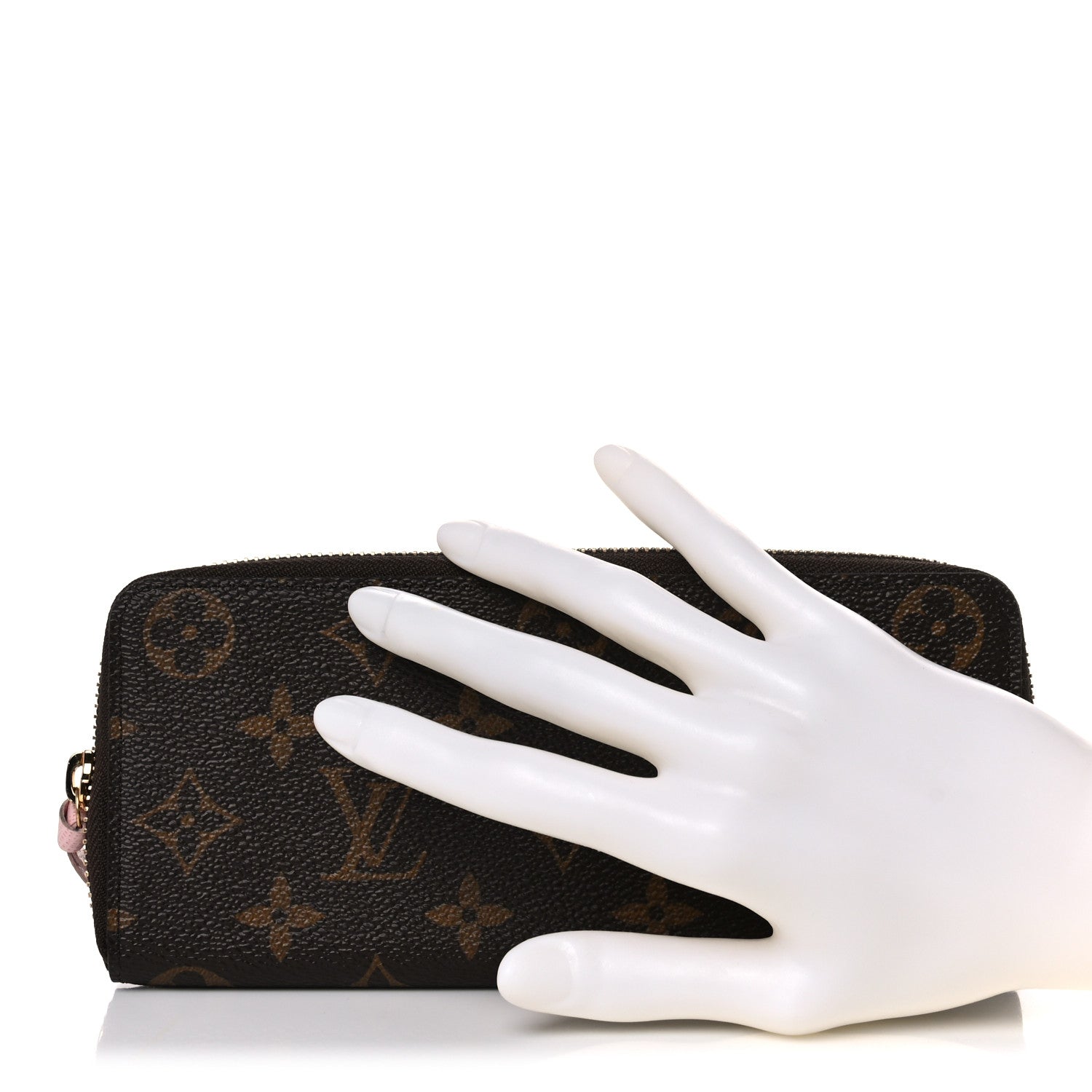 Louis Vuitton Monogram Clemence Wallet Rose Ballerine 2 of 7