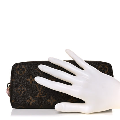 Louis Vuitton Monogram Clemence Wallet Rose Ballerine 2 of 7