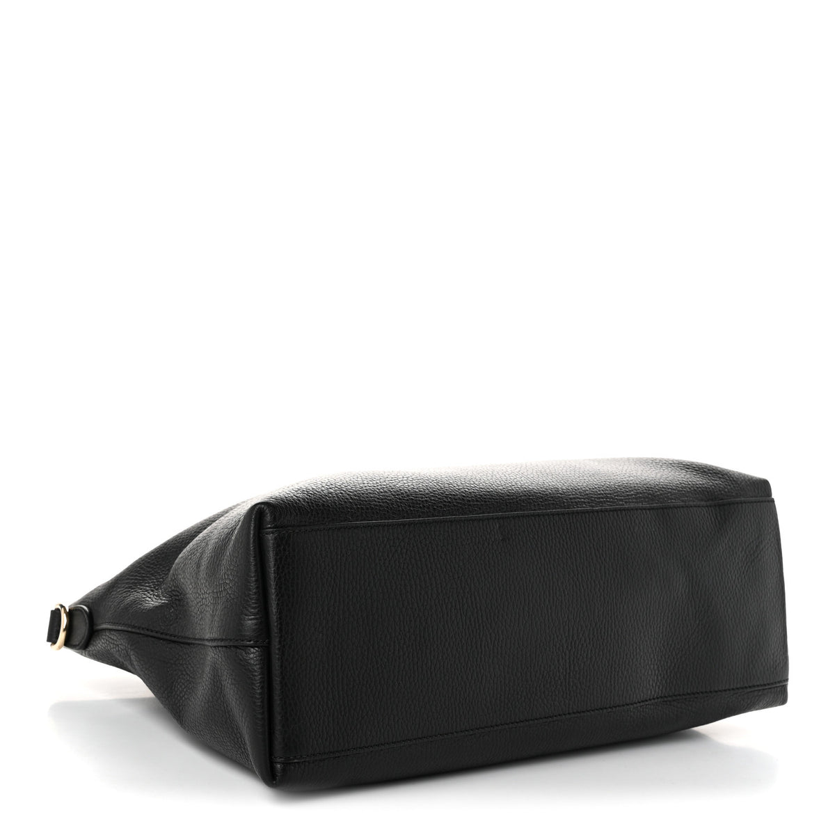 Gucci Pebbled Calfskin Convertible Bamboo Tassel Tote Black 4 of 10