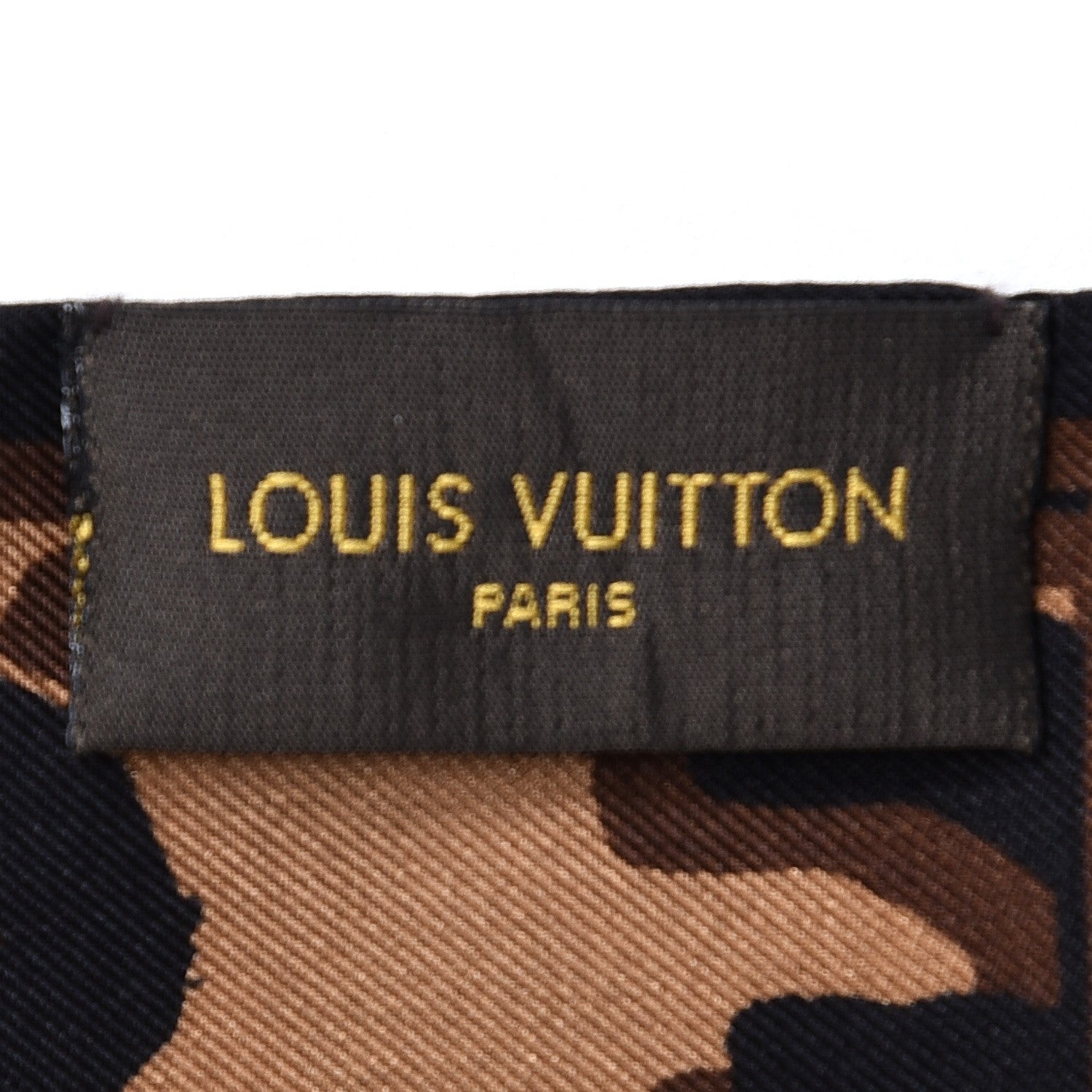 Louis Vuitton Silk Leopard Bandeau Scarf Marron 4 of 5