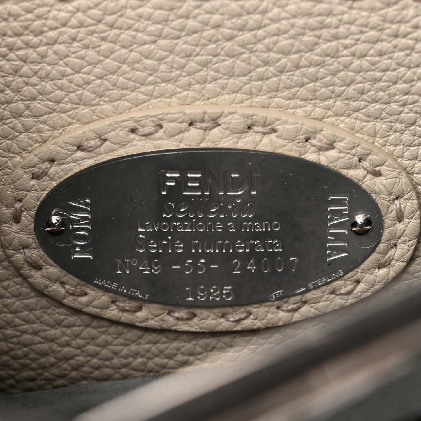 Cuoio Romano Selleria Chamois Small Peekaboo I SEE U Satchel Asfalto Camelia