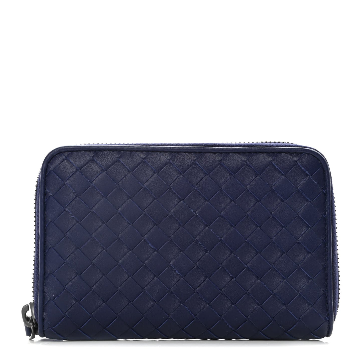 Nappa Intrecciato Zip Around Wallet Atlantic