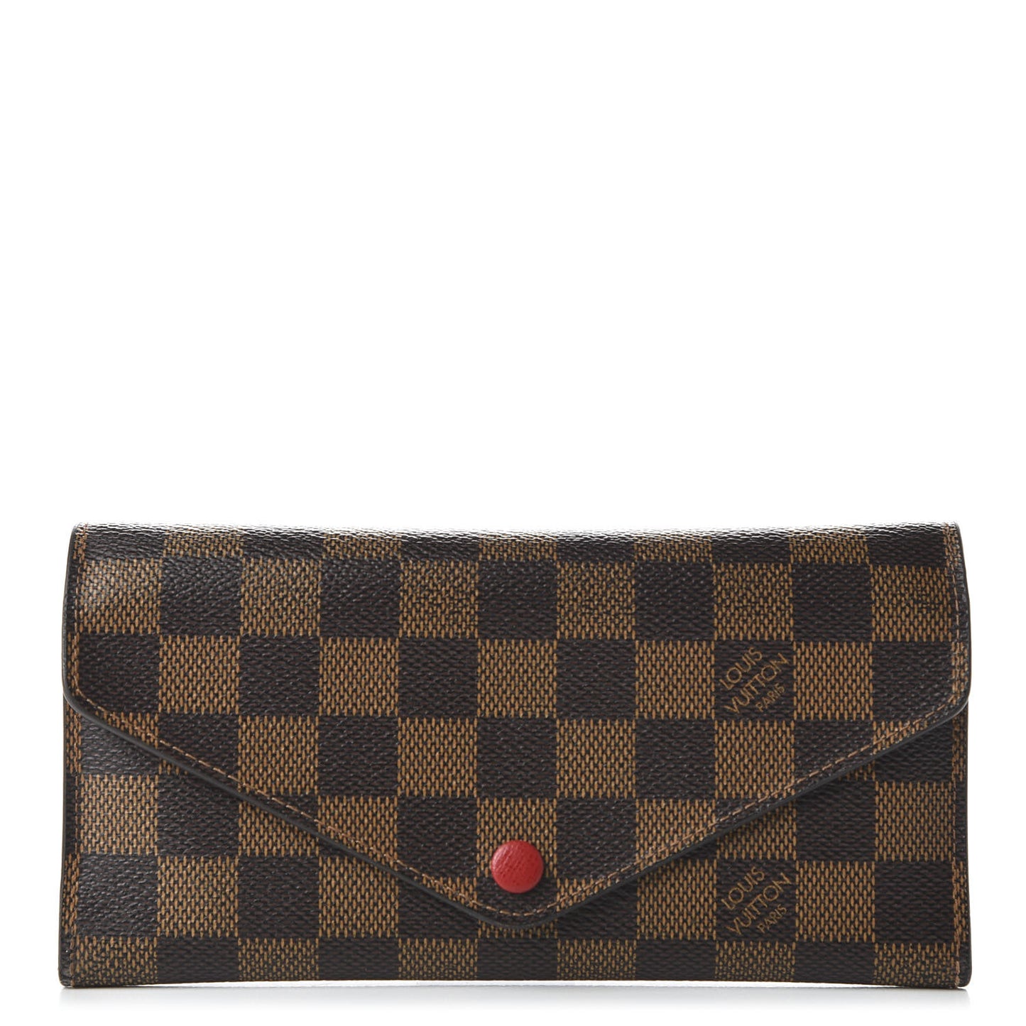 Damier Ebene Josephine Wallet Red